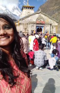 केदारनाथ में पूर्वा रामानुज की आखिरी सेल्फी